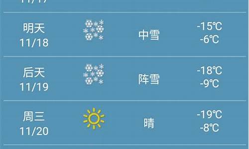 黑龙江天气预报一周七天查询_黑龙江天气预报一周七天