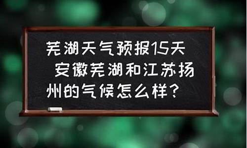 芜湖天气预报15天查询系统_芜湖天气预报15天气