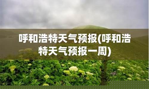 呼和浩特一周天气15天天气预报情况_呼和浩特市天气预报15天30天