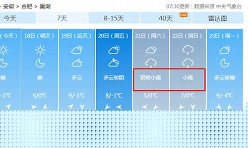 巢湖天气预报40天查询结果_巢湖市天气预报40天