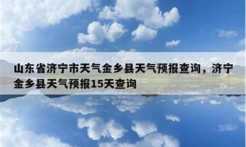 金乡天气预报24小时查询百度_金乡天气预报24小时