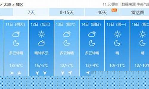 山西天气预报15天准确一览表图片大同_山西天气预报15天准确一览表