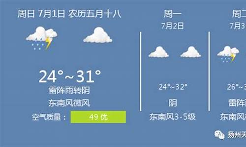 扬州天气预报查询60天_扬州天气预报30天查询结果